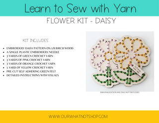 Learn to Sew With Yarn Kit - Daisy