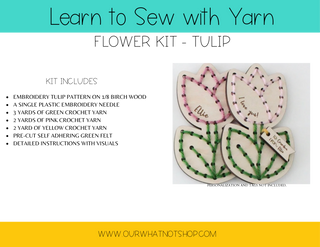 Learn to Sew With Yarn Kit - Tulip