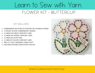 Learn to Sew With Yarn Kit - Buttercup